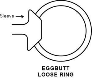 Cheekpiece Eggbutt Loose Ring CAD